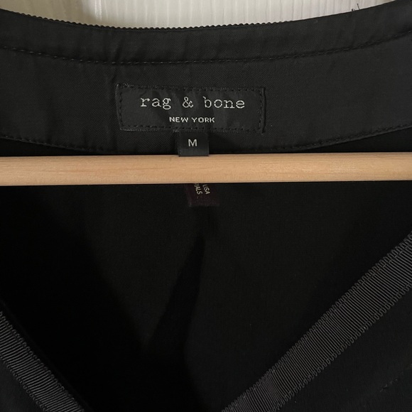 Rag & Bone black button down jersey dress - Picture 2 of 9